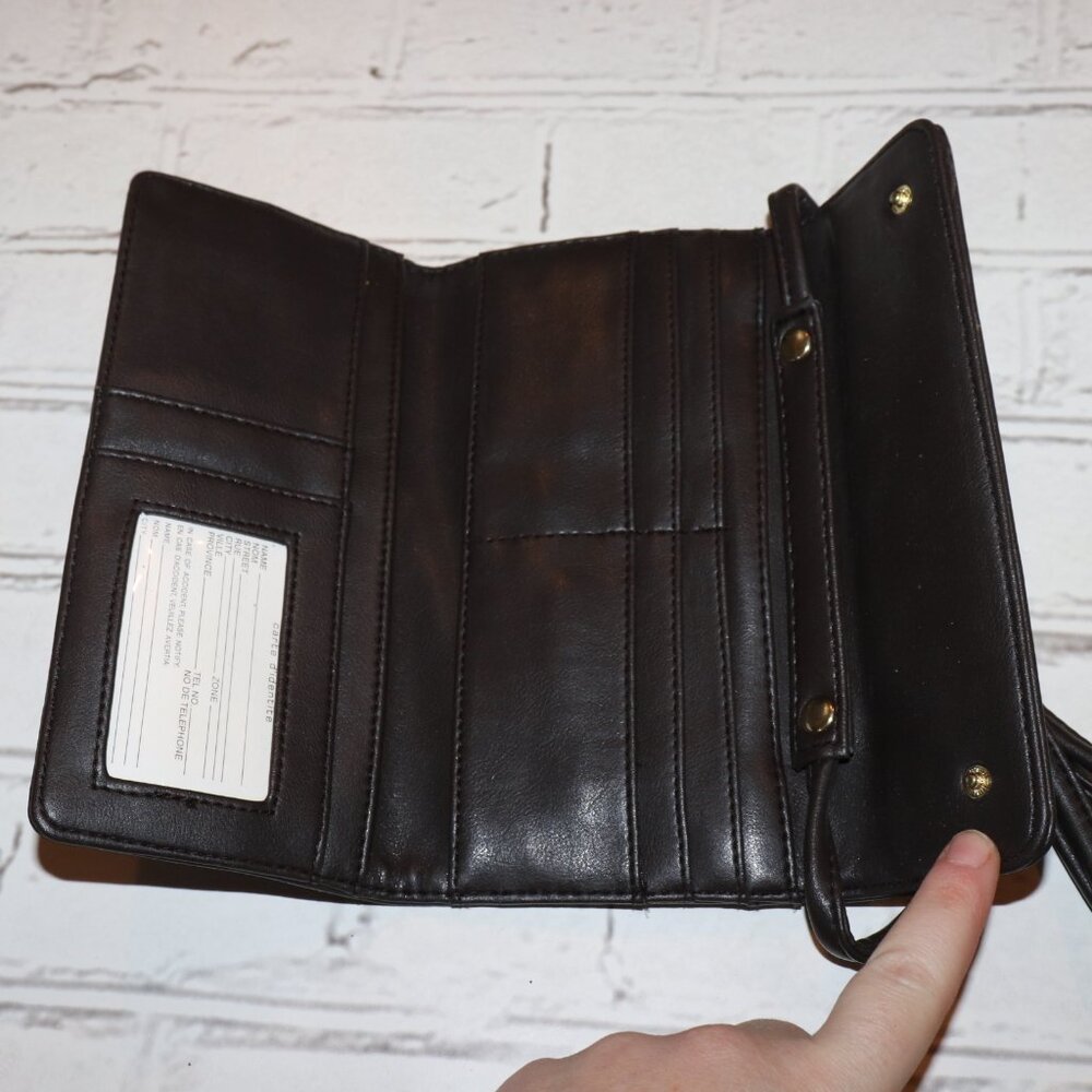 🤎 Brown Wallet Purse · 4.5" x 8" · Strap Still Wrapped Compact & organized